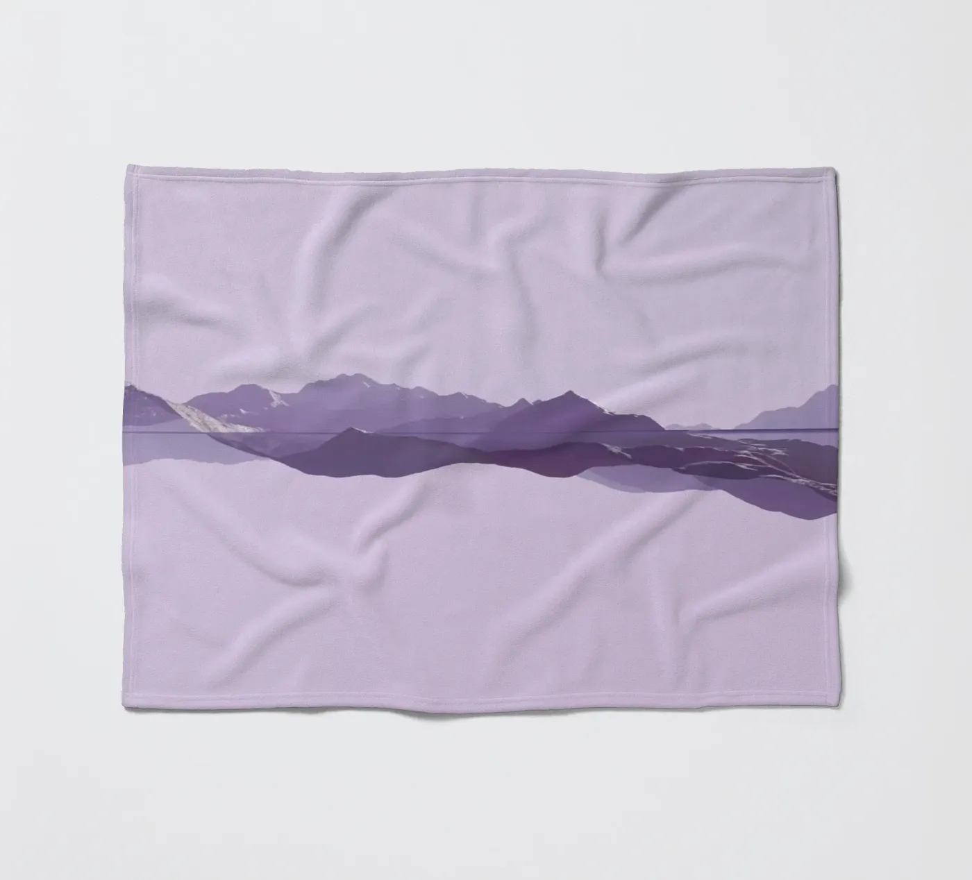 Mountains 1 Fleecedecke von Julian Wolkenstein