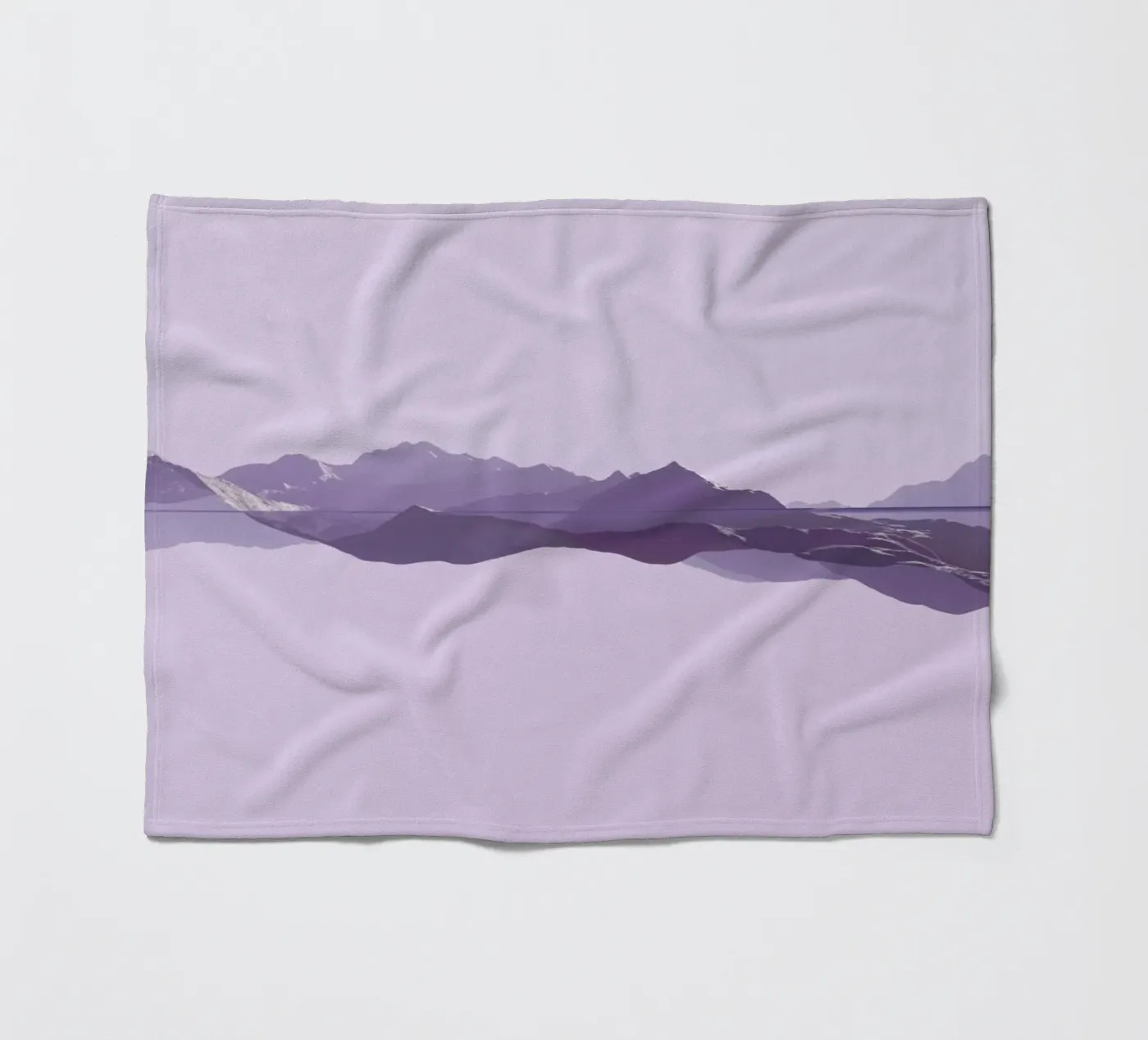 Mountains 1 Fleecedecke von Julian Wolkenstein