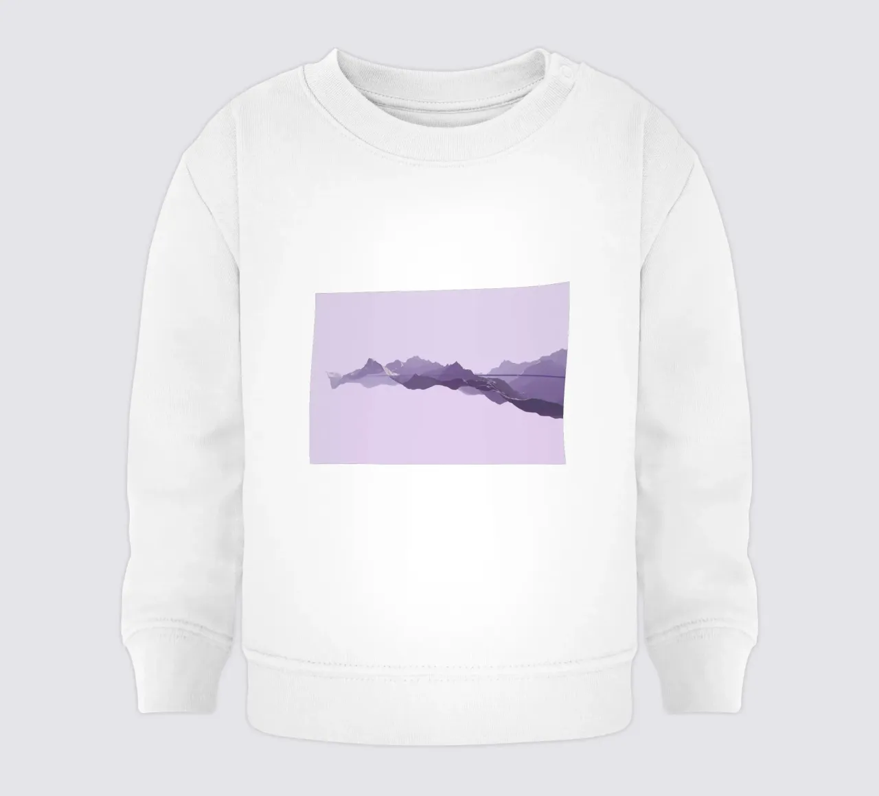 Mountains 1 baby sweatshirt by Julian Wolkenstein