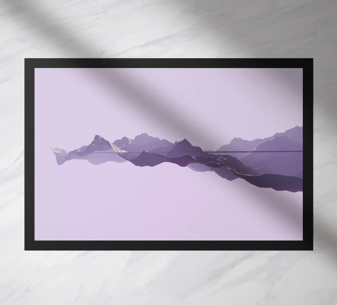 Mountains 1 doormat by Julian Wolkenstein