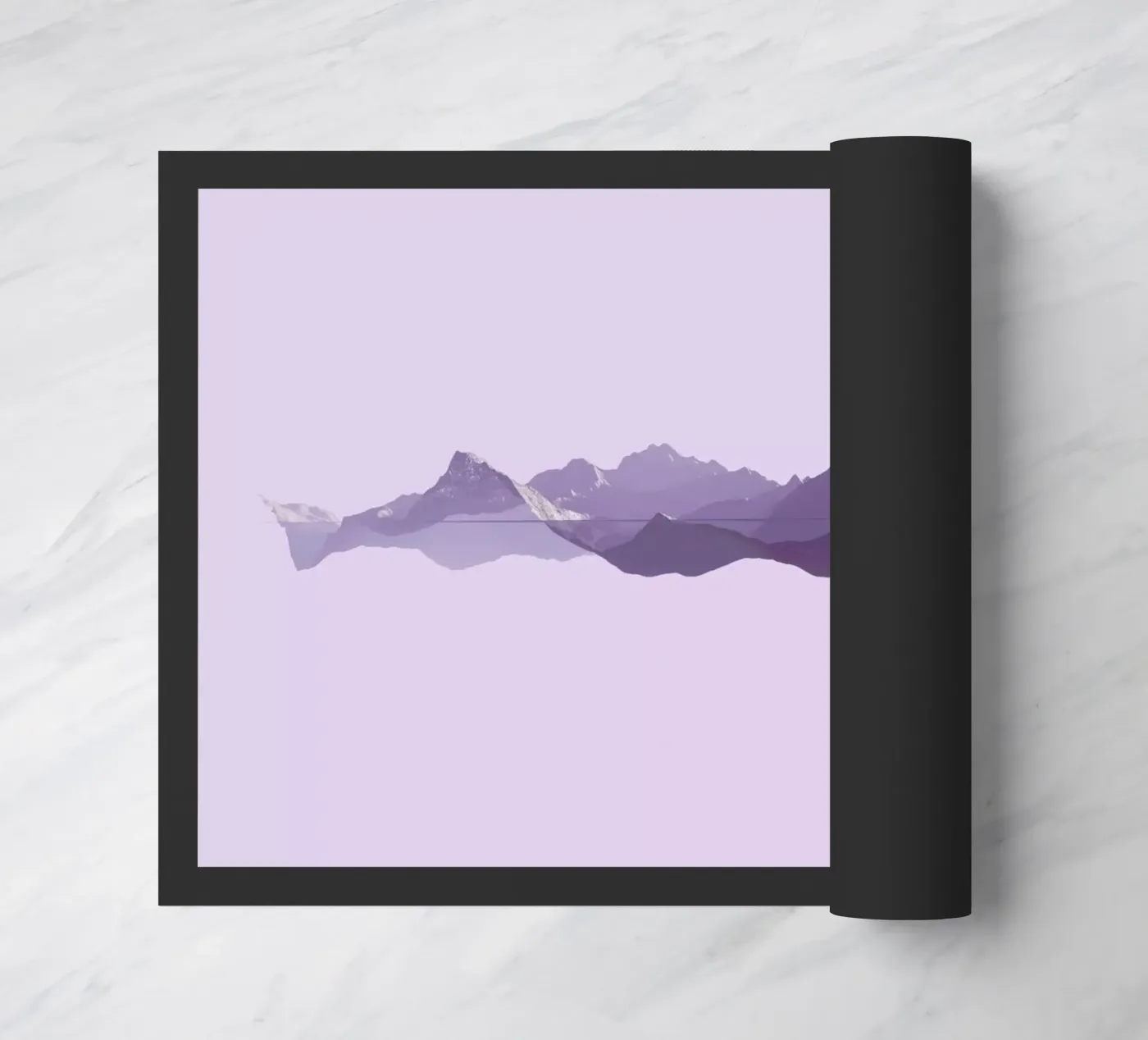 Mountains 1 doormat by Julian Wolkenstein