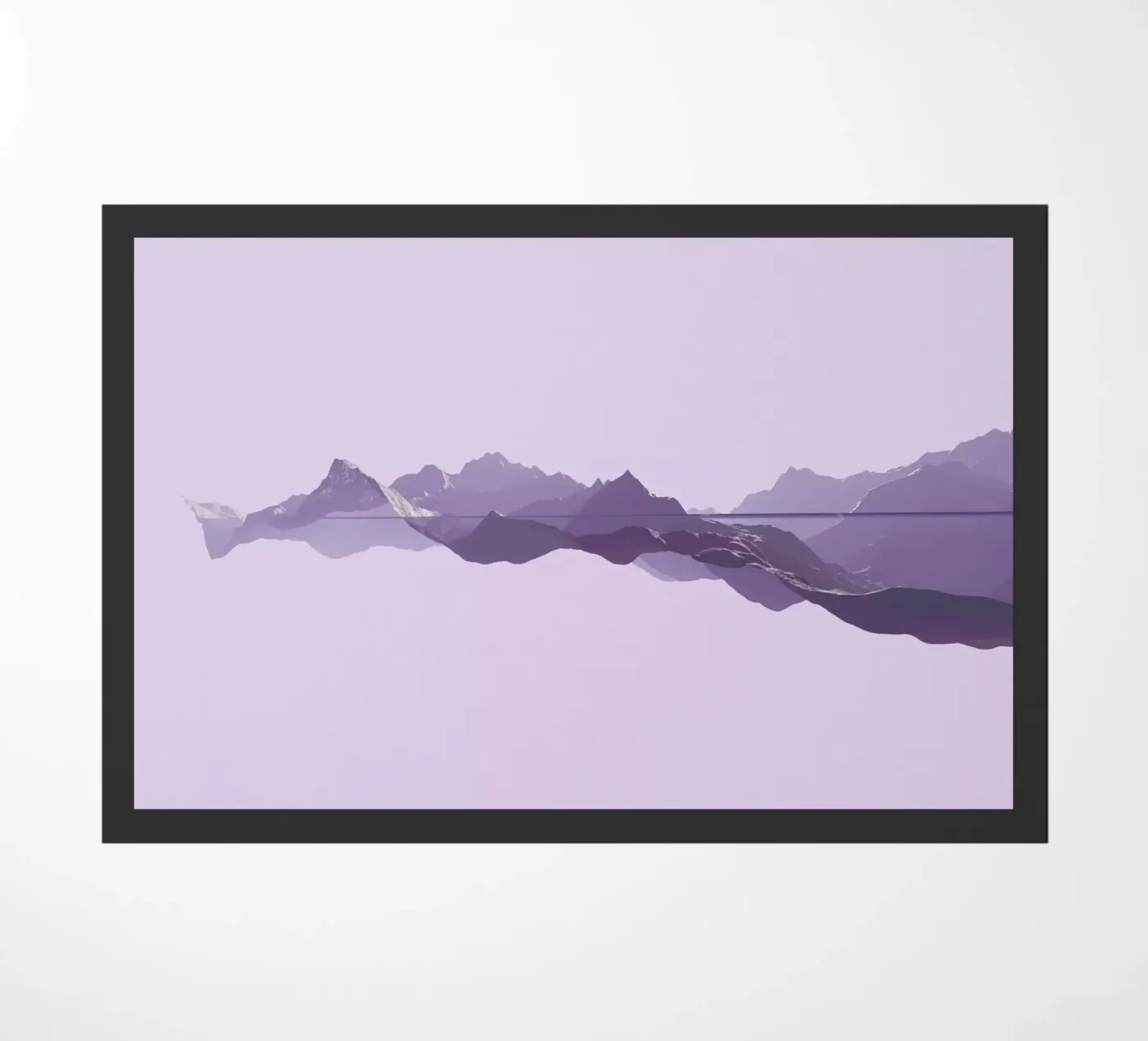 Mountains 1 deurmat van Julian Wolkenstein