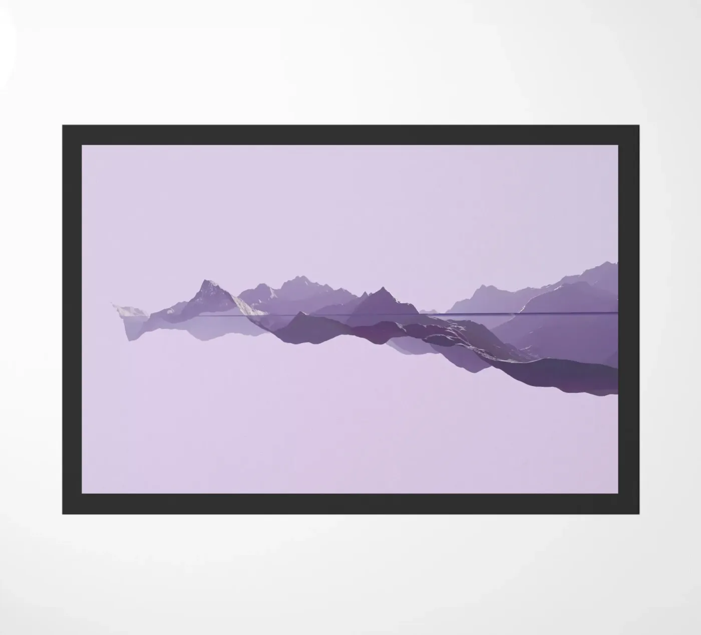 Mountains 1 doormat by Julian Wolkenstein