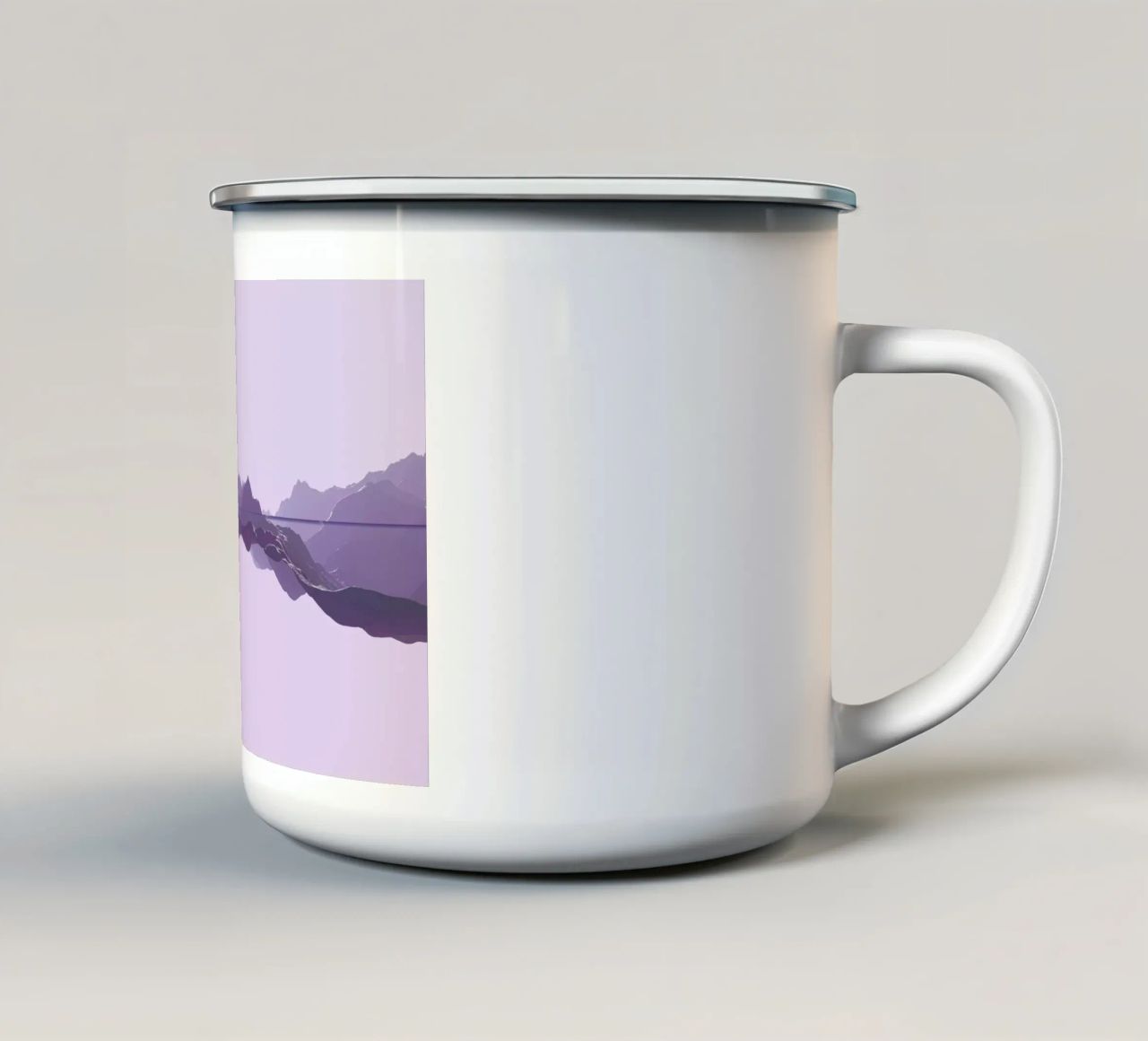 Mountains 1 tazza in smalto da Julian Wolkenstein