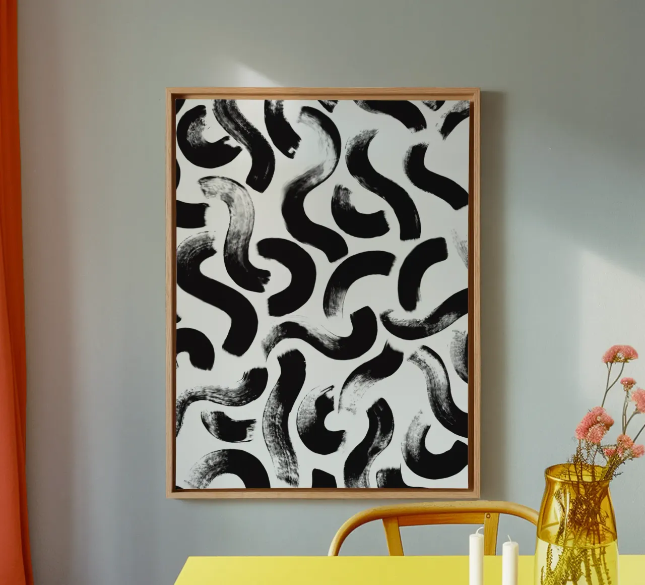 Pennellate tela con Cornice a cassetta da Kunst und Kontrast