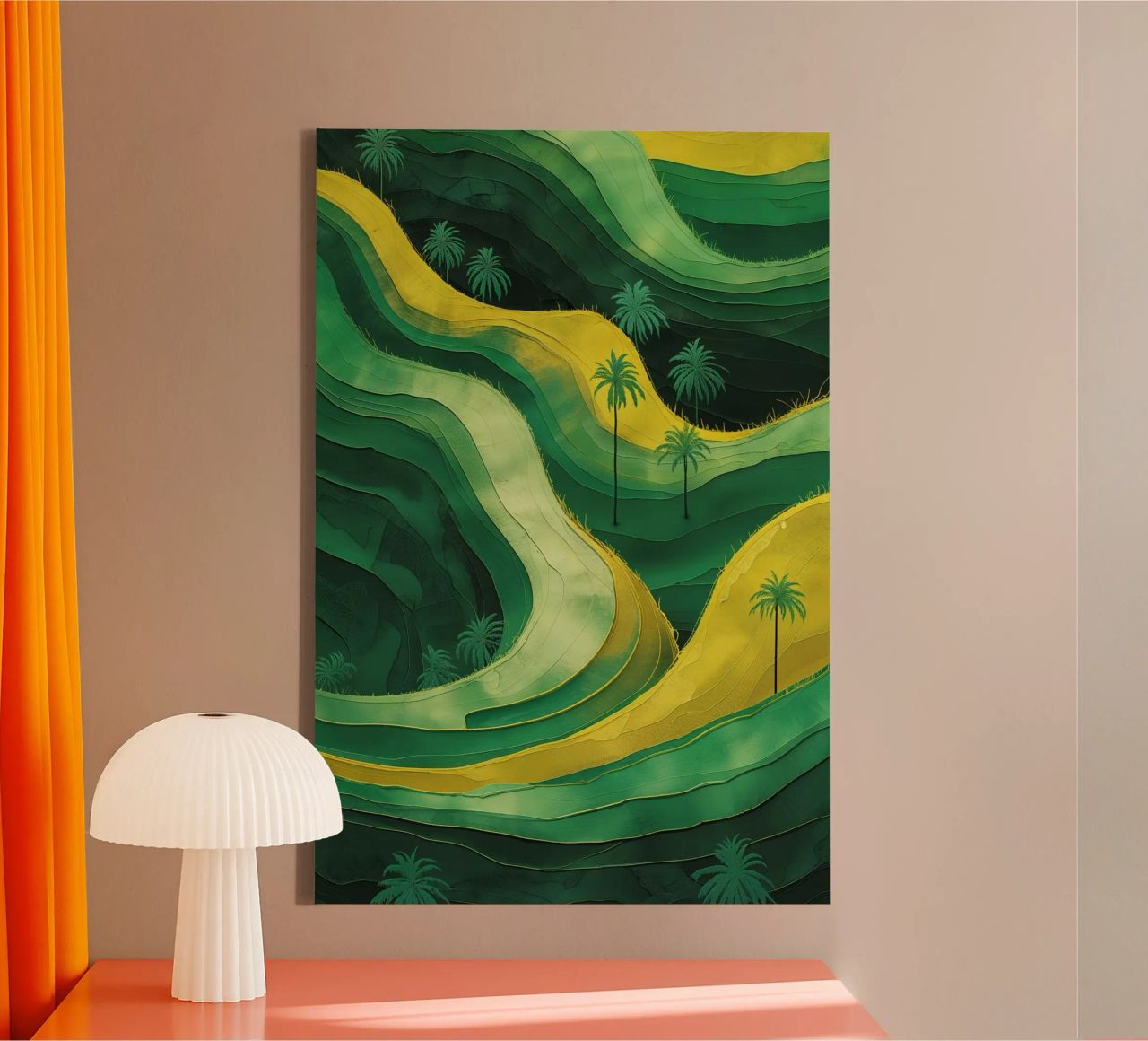 Emerald Pathways of Tranquility tela da AlbertKlee