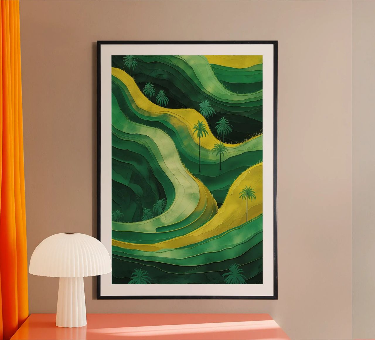 Emerald Pathways of Tranquility poster da AlbertKlee