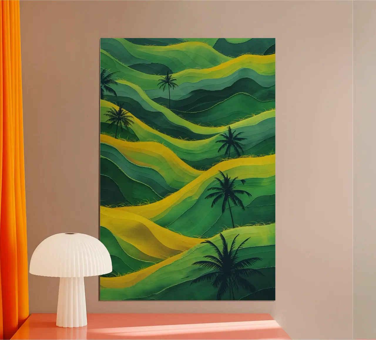 Harmonious Waves of the Tropics poster con telaio in plastica da AlbertKlee
