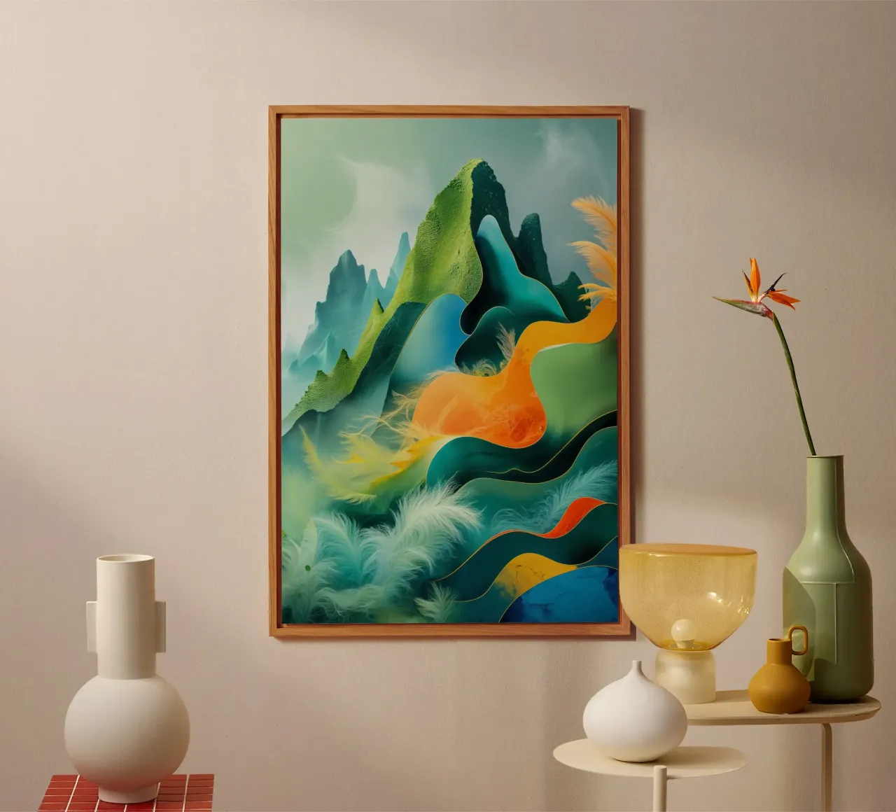 Vivid Peaks of Serenity alluminio dibond da AlbertKlee