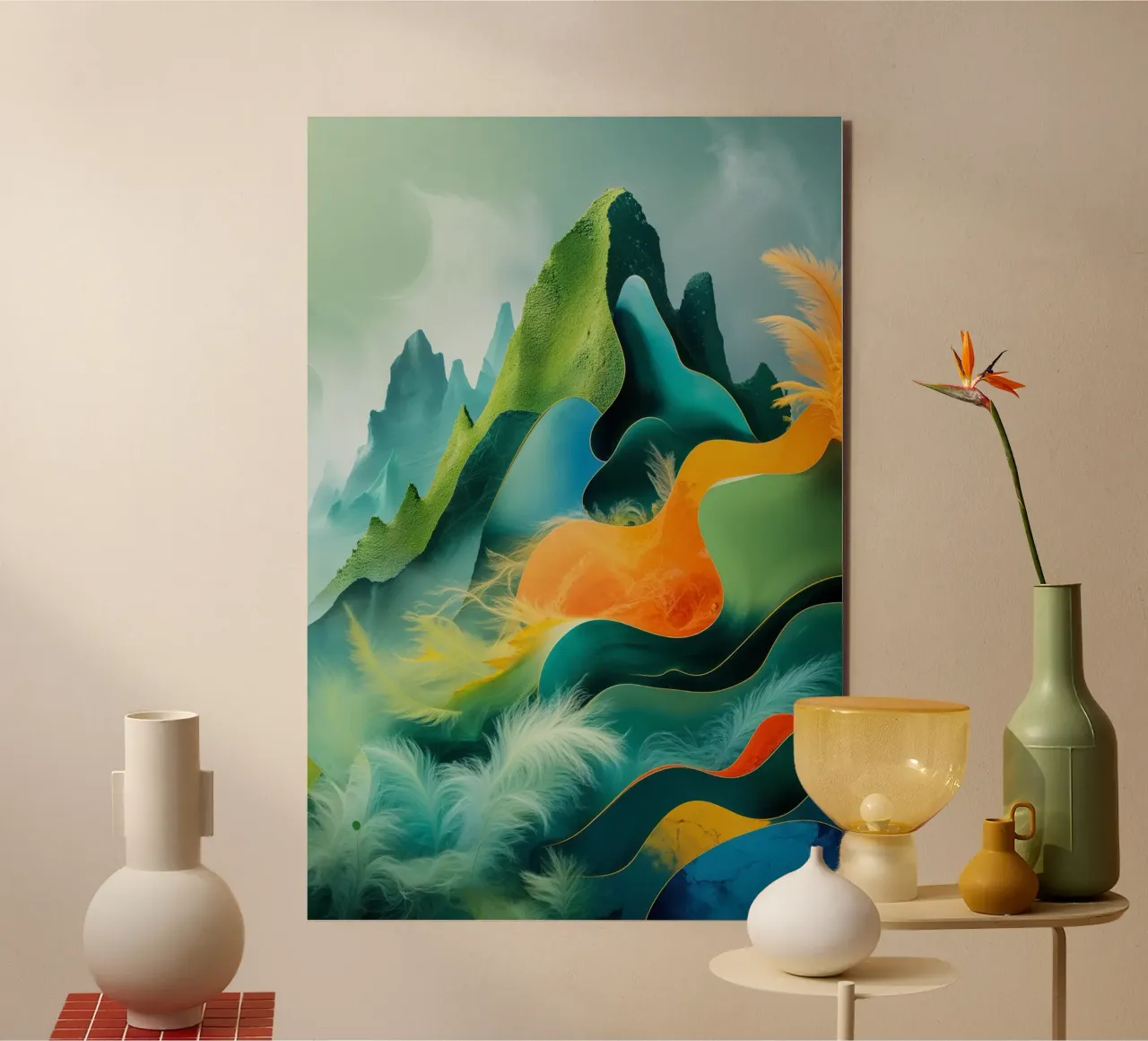 Vivid Peaks of Serenity alluminio dibond da AlbertKlee