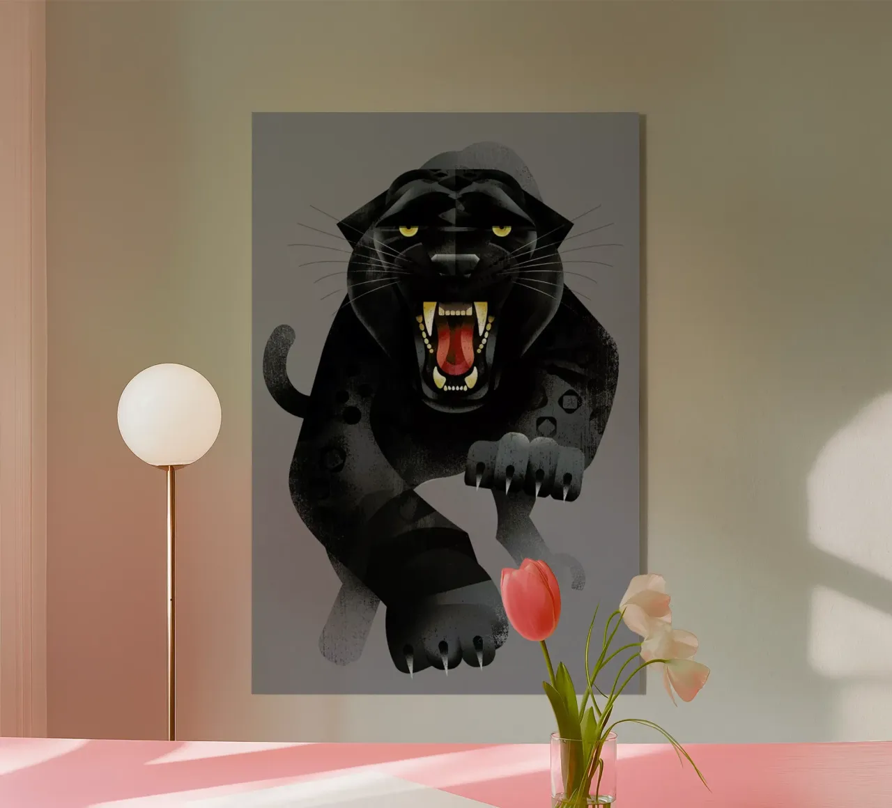 Jaguar 01 acrylic glass by Dieter Braun