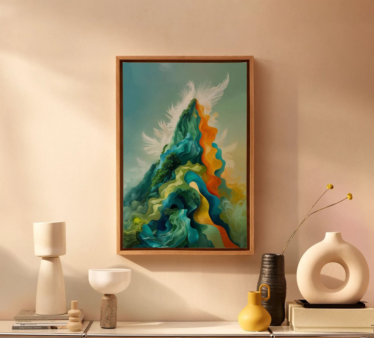 Flowing Colors of Nature canvas by AlbertKlee