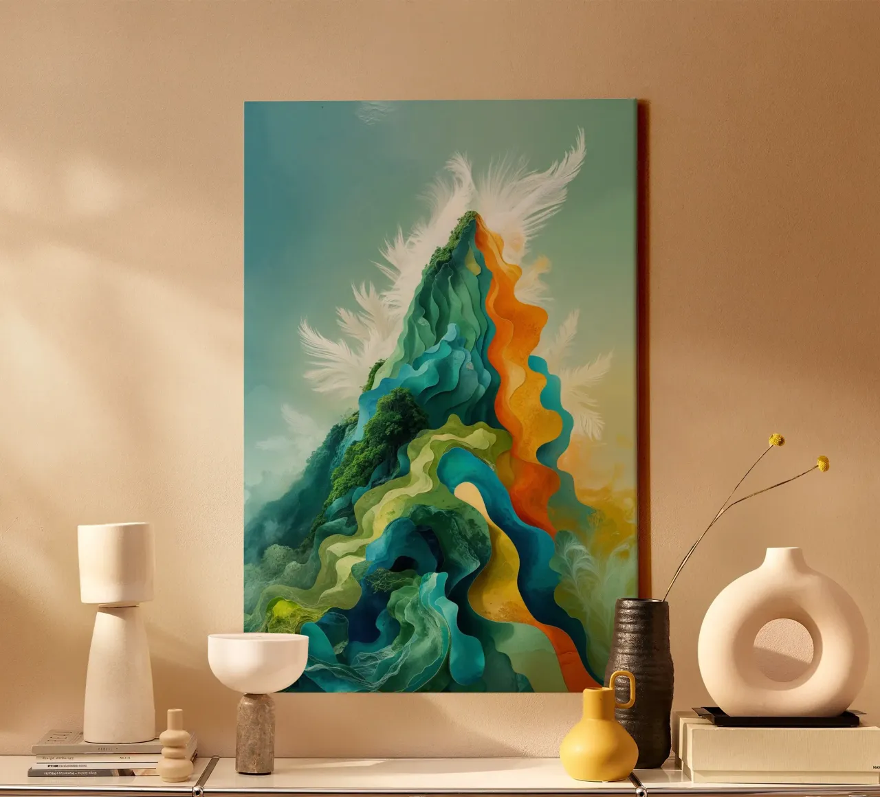 Flowing Colors of Nature tela da AlbertKlee