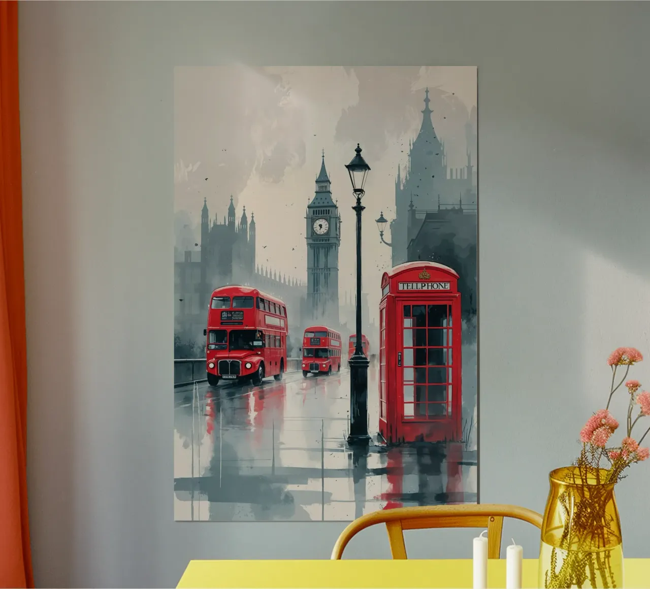 London Fog: Streets of Tradition poster con telaio in plastica da AlbertKlee