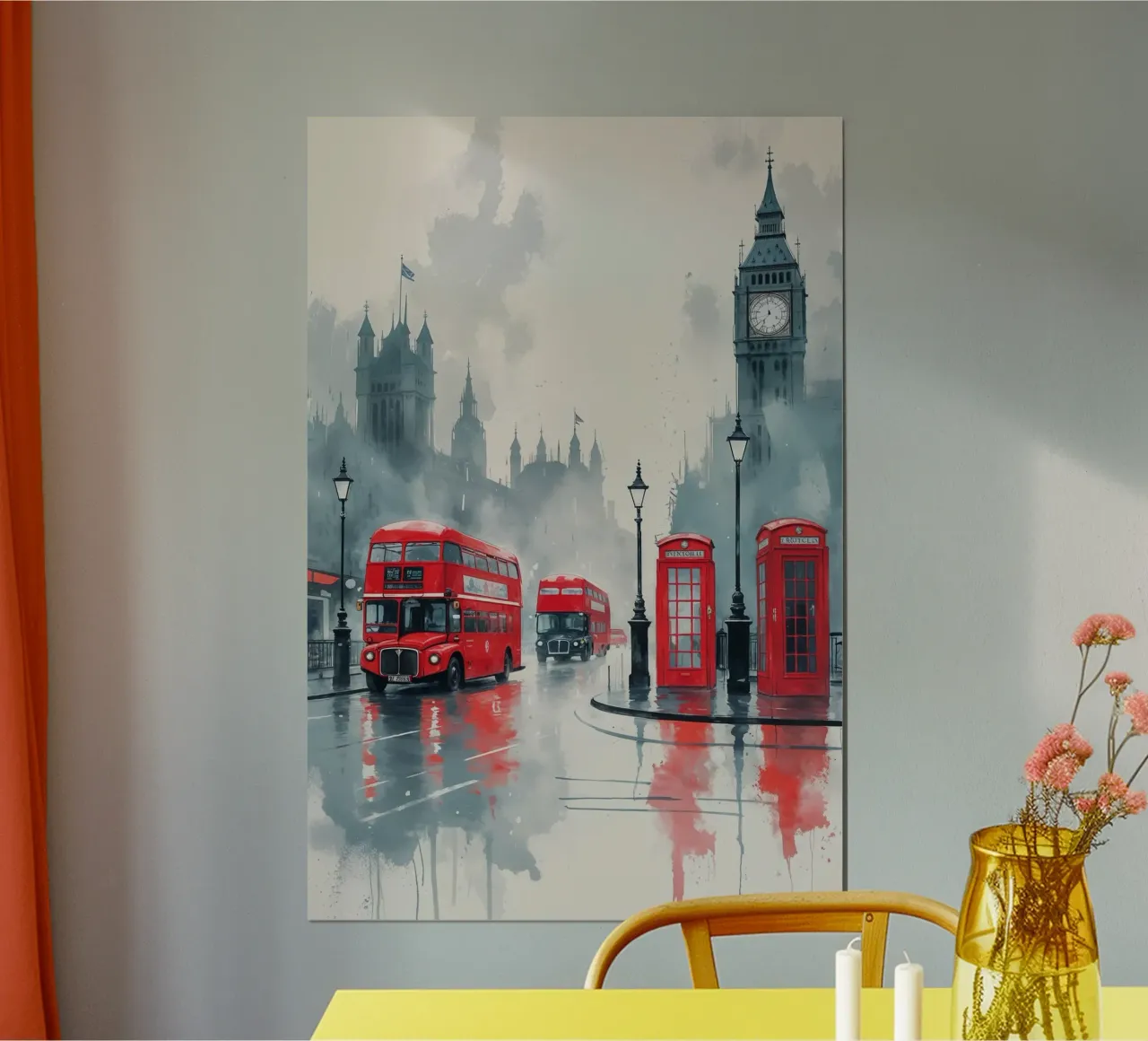 Timeless London: Red and Fog carta hahnemühle da AlbertKlee
