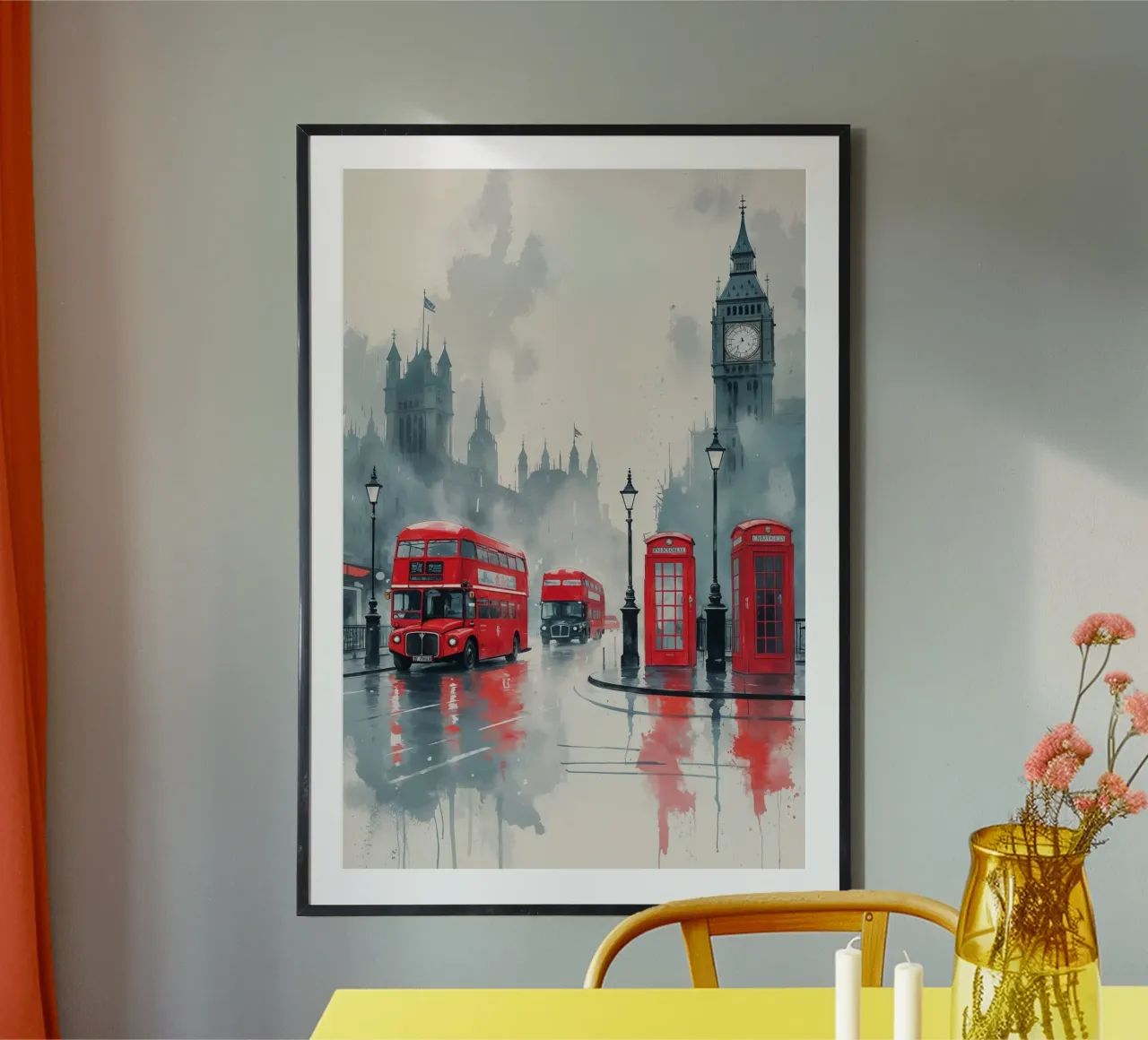 Timeless London: Red and Fog carta hahnemühle da AlbertKlee