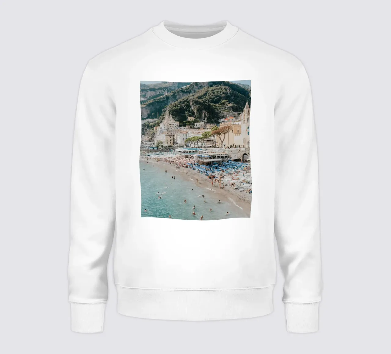 Positano Amalfi Coast Print, La Dolce Vita Travel Photograph felpa da TheTravelClub