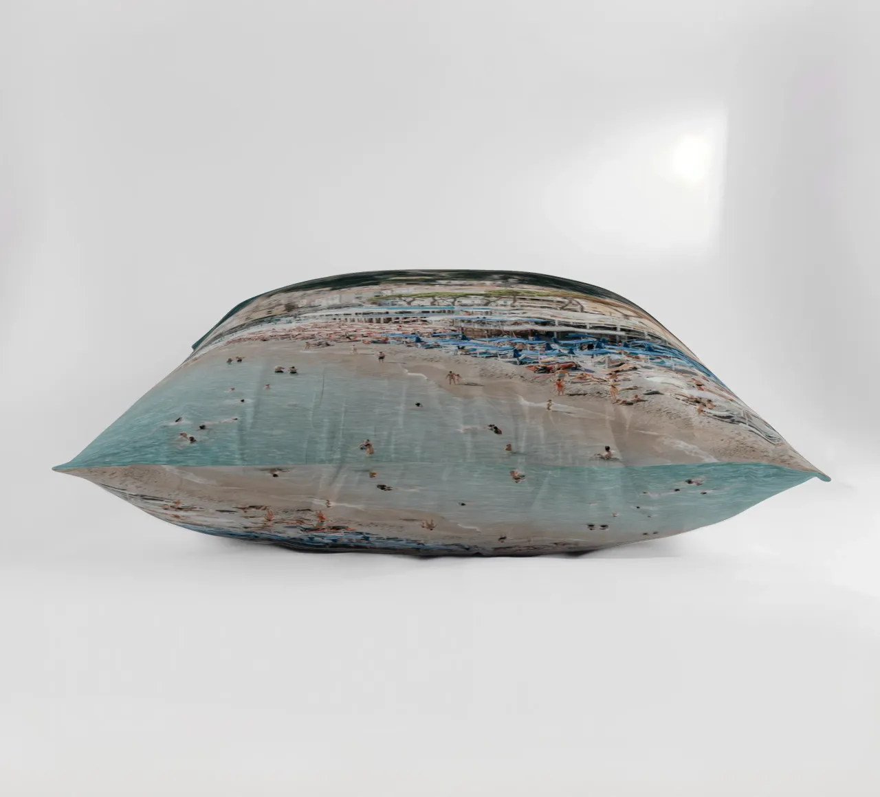 Positano Amalfi Coast Print, La Dolce Vita Travel Photograph decorative cushion by TheTravelClub