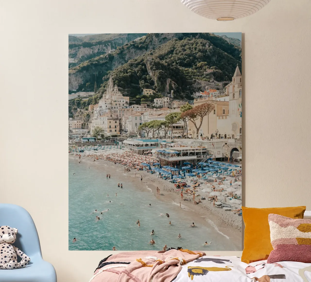Positano Amalfi Coast Print, La Dolce Vita Travel Photograph acrylic glass by TheTravelClub