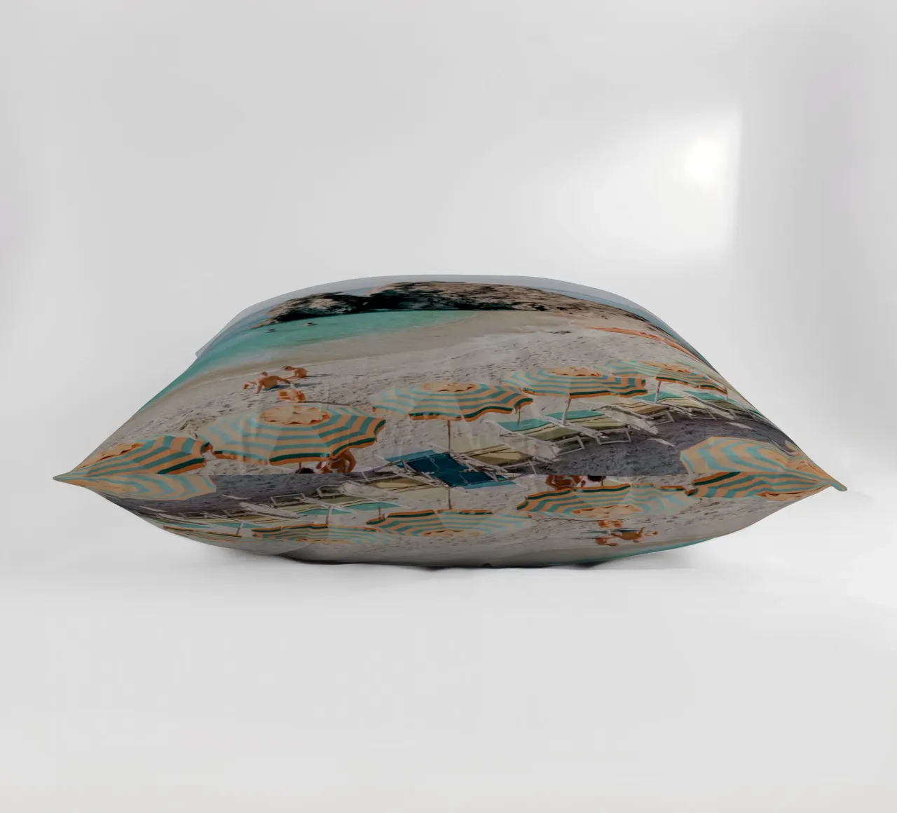 Monterosso beach, Cinque Terre Italy decorative cushion by TheTravelClub