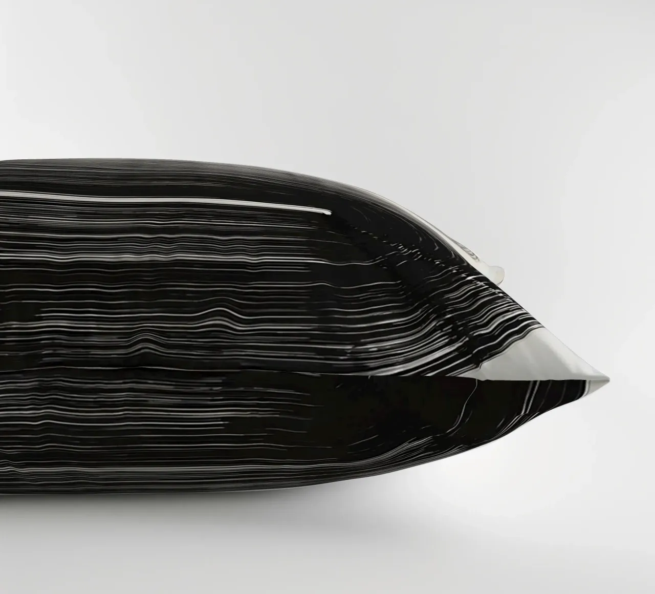 Curve infinite - Astrazione monocromatica cuscino da Kunst und Kontrast