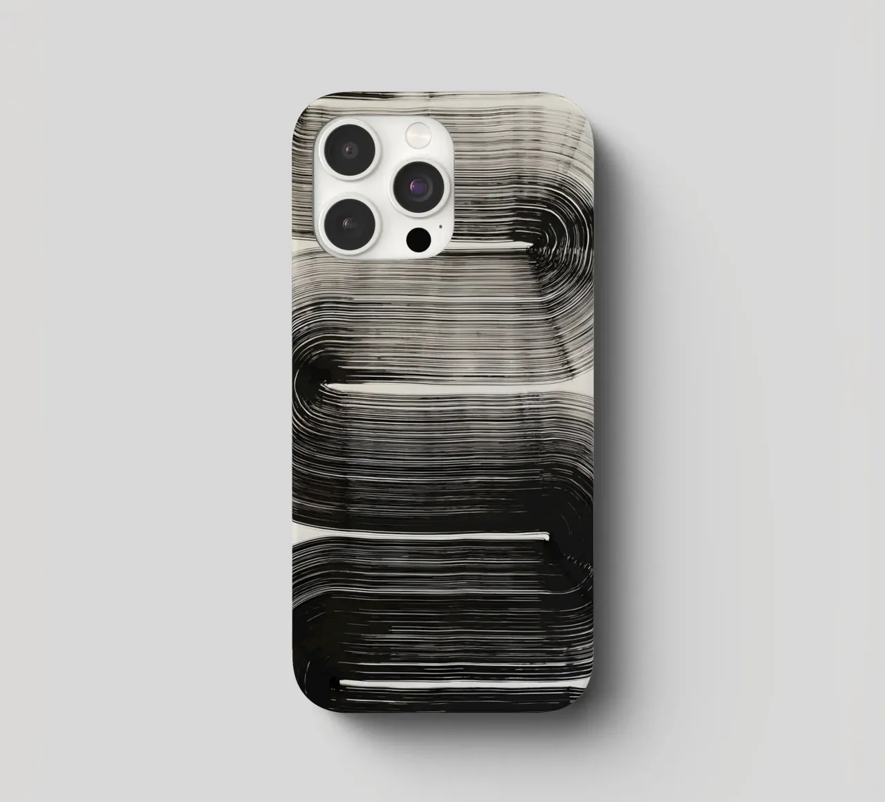 Curve infinite - Astrazione monocromatica cover iphone da Kunst und Kontrast