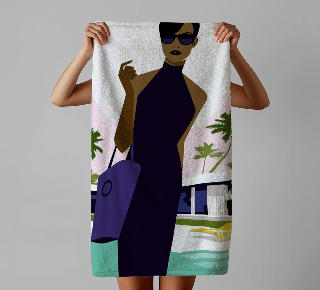 Leaving Home towel by Bo Lundberg