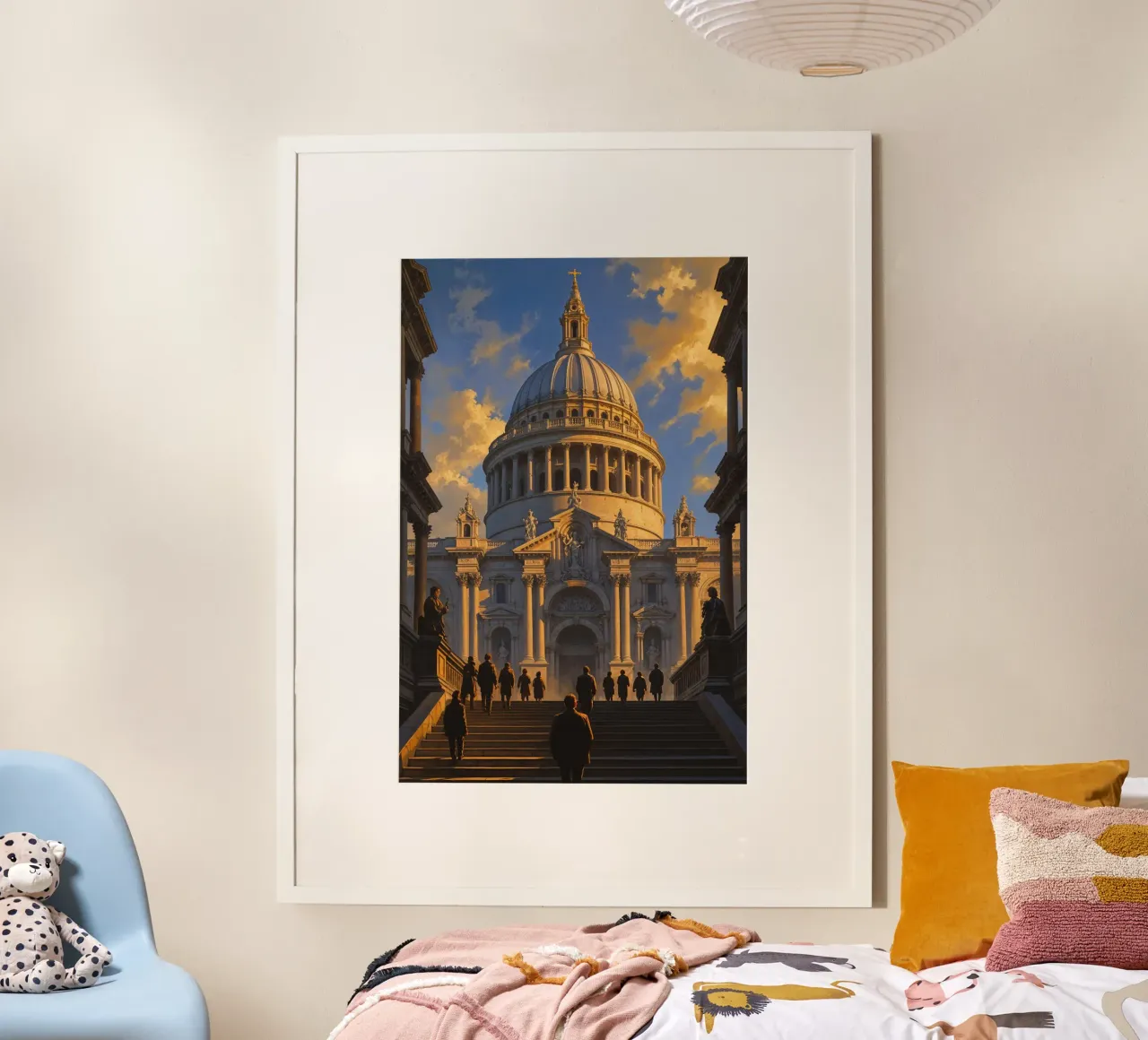 Majestic Perspective of St. Paul’s Cathedral carta hahnemühle da AlbertKlee