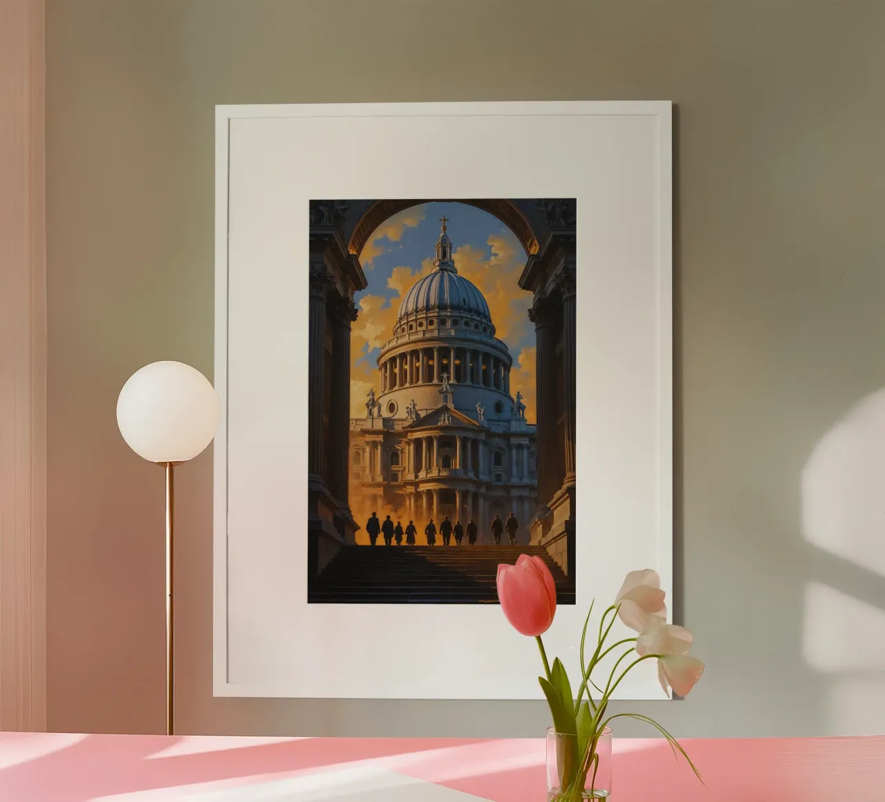 Archway View: St. Paul’s at Sunset carta hahnemühle da AlbertKlee