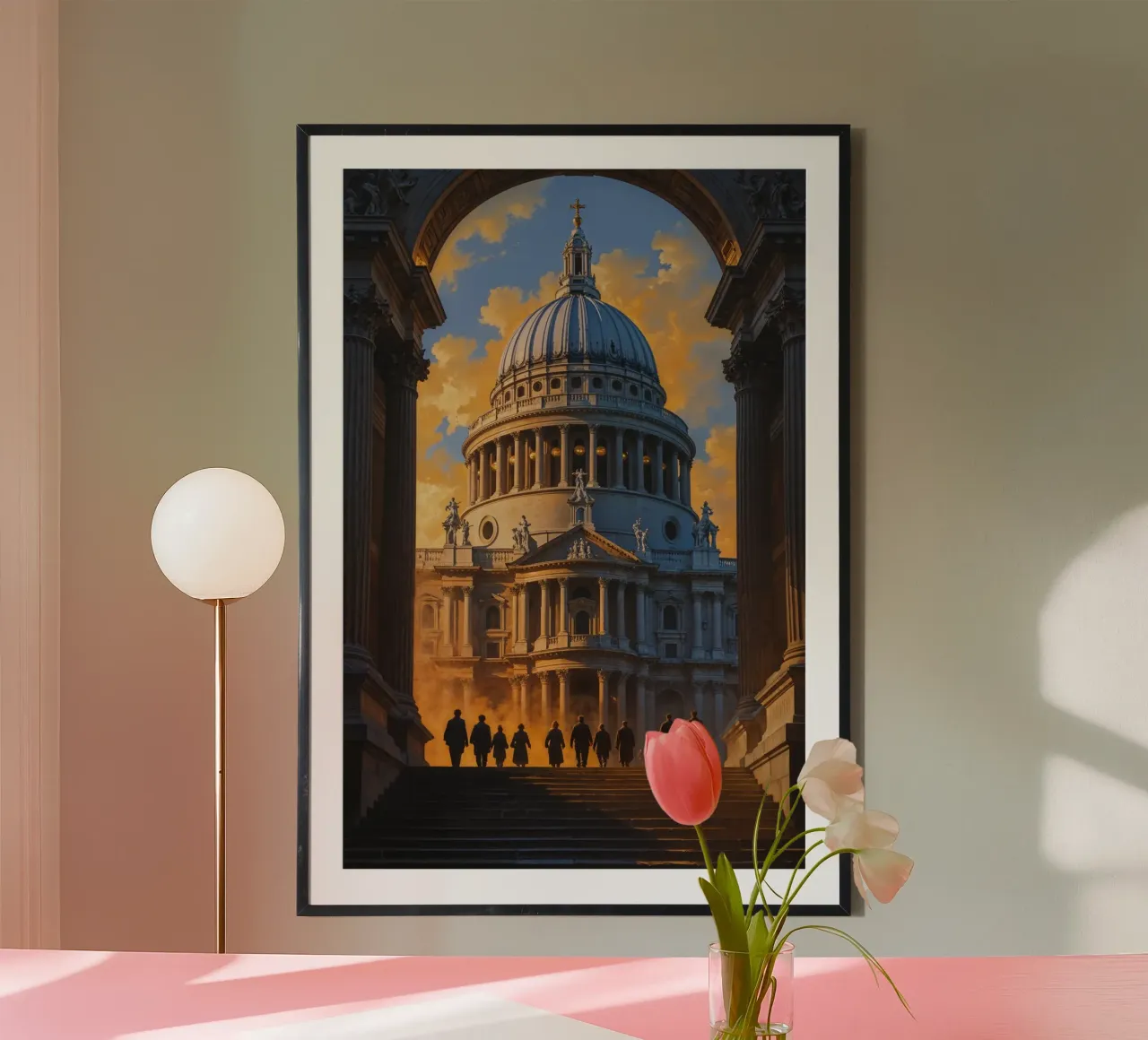 Archway View: St. Paul’s at Sunset carta hahnemühle da AlbertKlee