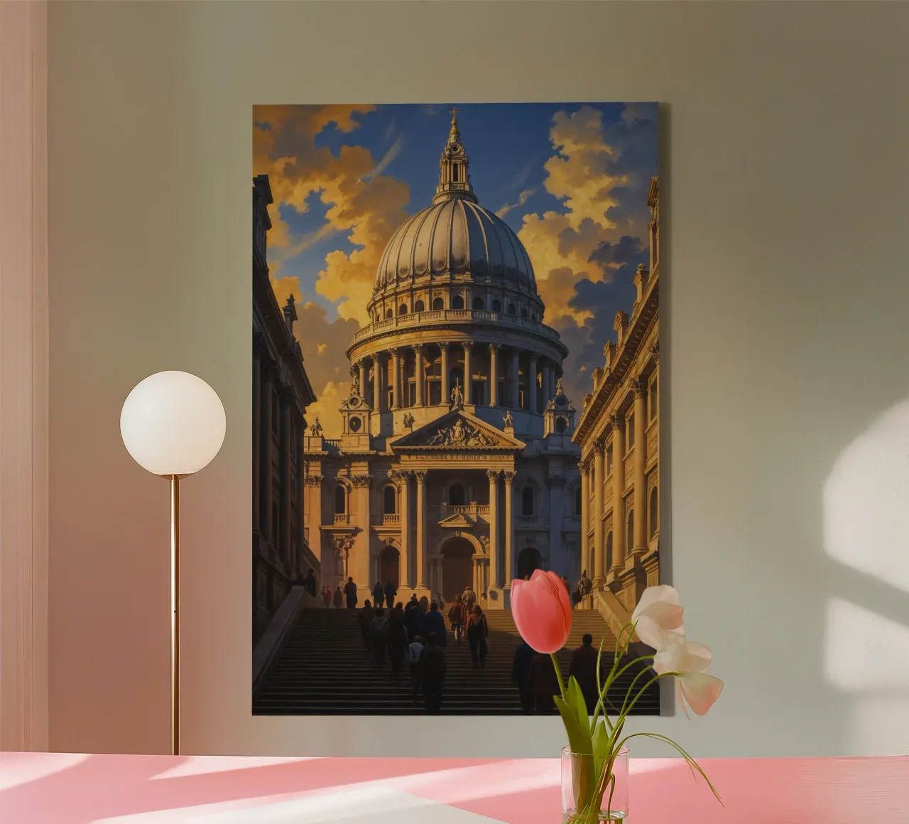 Baroque Splendor: St. Paul’s in Full Glory tela con Cornice a cassetta da AlbertKlee