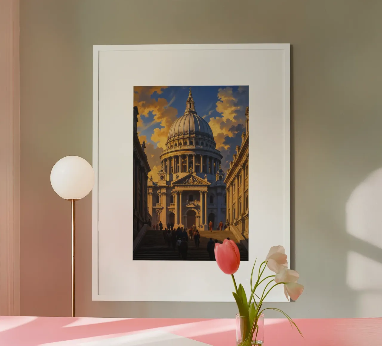 Baroque Splendor: St. Paul’s in Full Glory carta hahnemühle da AlbertKlee