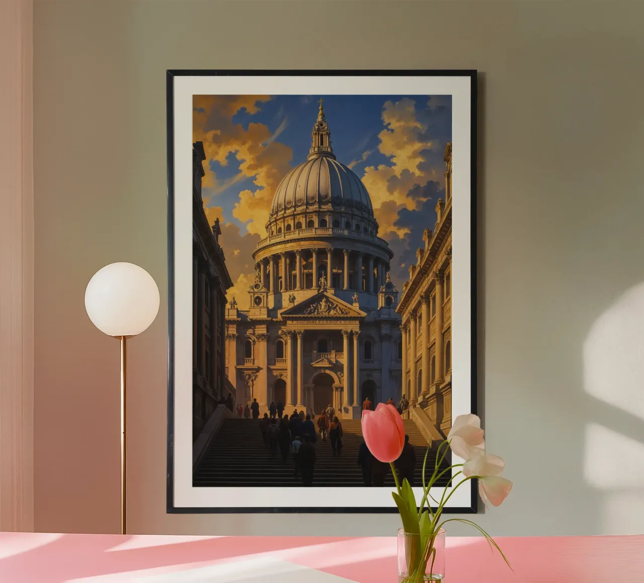 Baroque Splendor: St. Paul’s in Full Glory carta hahnemühle da AlbertKlee