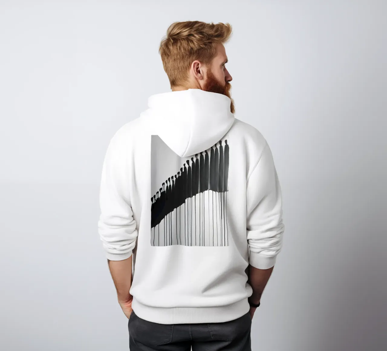 Movimento silenzioso felpa con cappuccio da Kunst und Kontrast