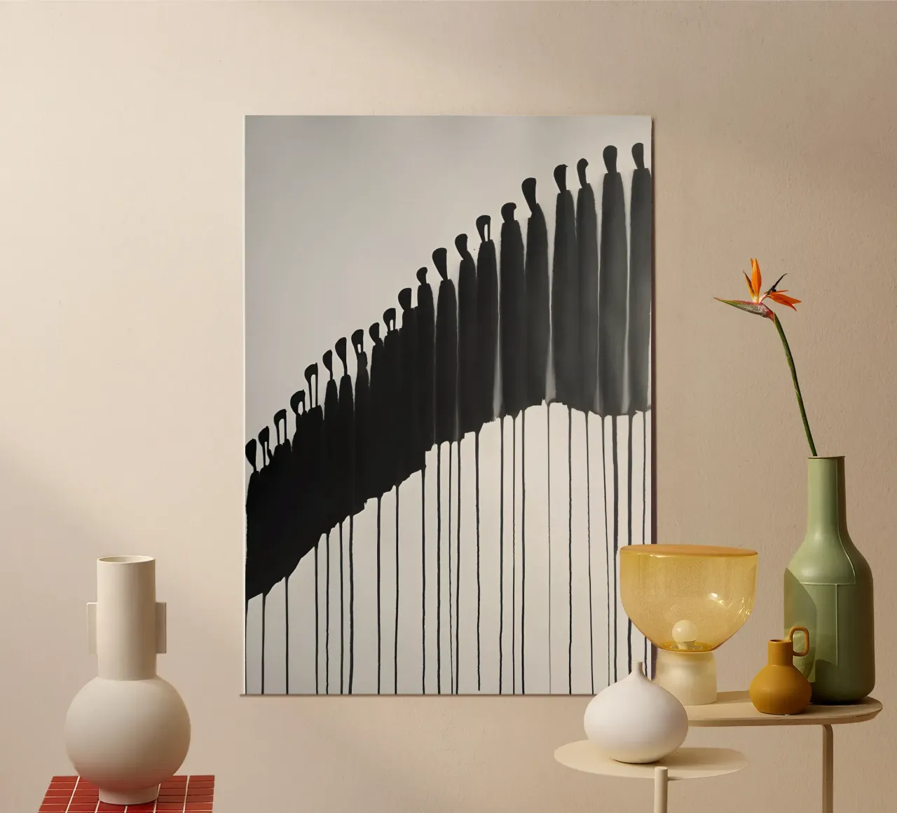 Movimento silenzioso poster con telaio in legno da Kunst und Kontrast