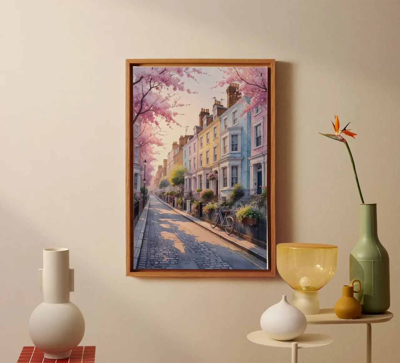 Springtime Charm in Notting Hill tela da AlbertKlee