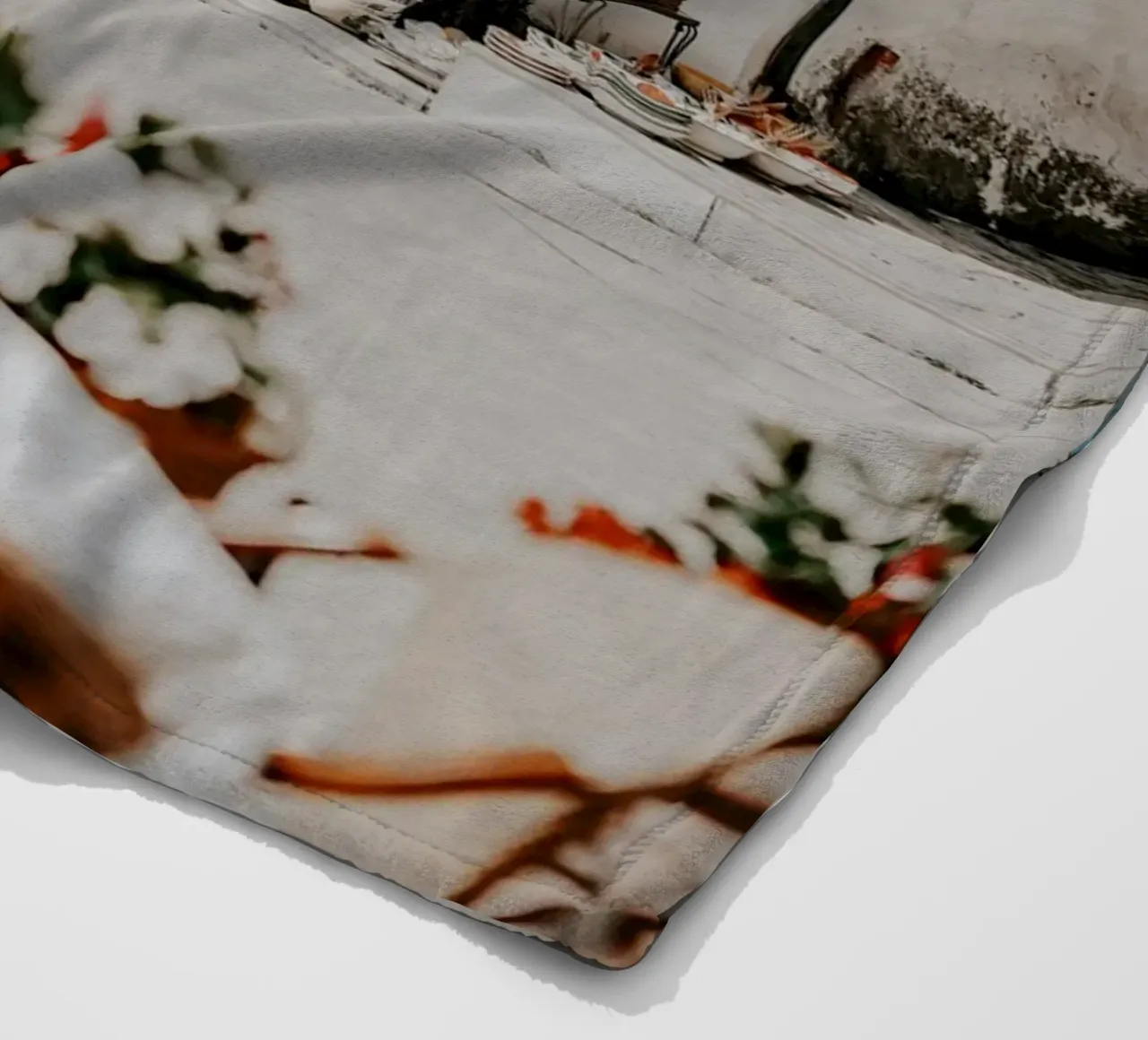 Italian Life, Italy Store, La Dolce Vita, Wall Aer Print fleece blanket by TheTravelClub