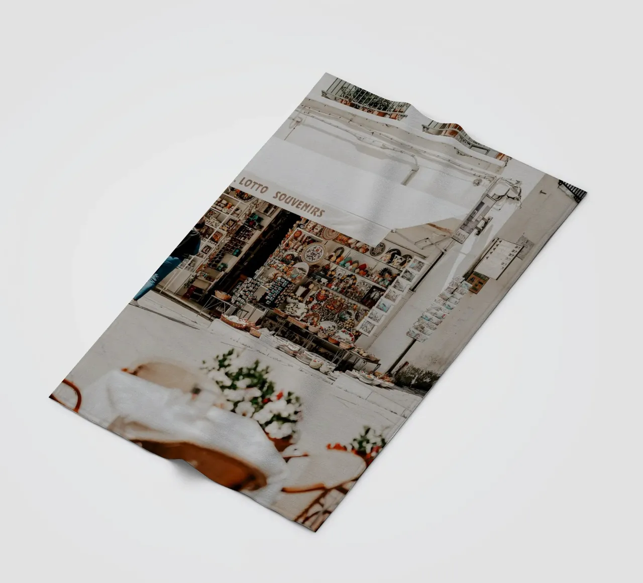 Italian Life, Italy Store, La Dolce Vita, Wall Aer Print fleece blanket by TheTravelClub