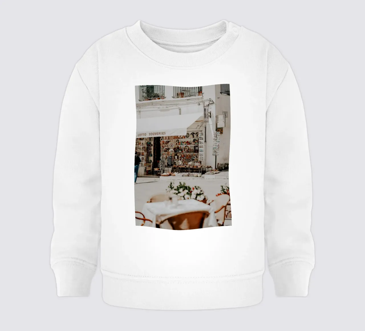 Italian Life, Italy Store, La Dolce Vita, Wall Aer Print baby sweatshirt by TheTravelClub