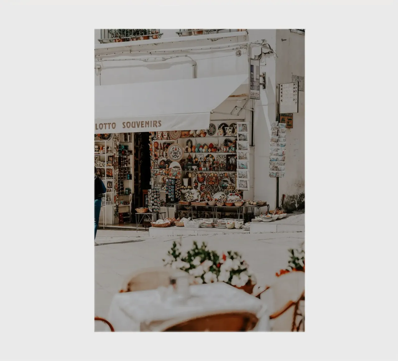 Vie italienne, magasin d'Italie, La Dolce Vita, Wall Aer Print carnet de notes de TheTravelClub