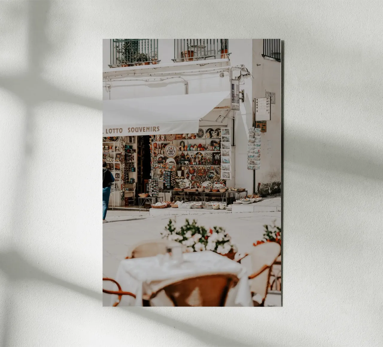 Italian Life, Italy Store, La Dolce Vita, Wall Aer Print alu-dibond by TheTravelClub
