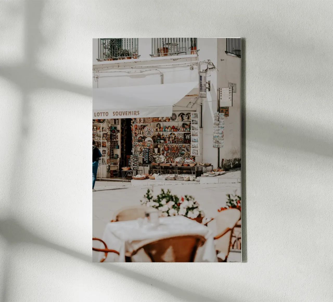 Italian Life, Italy Store, La Dolce Vita, Wall Aer Print canvas by TheTravelClub