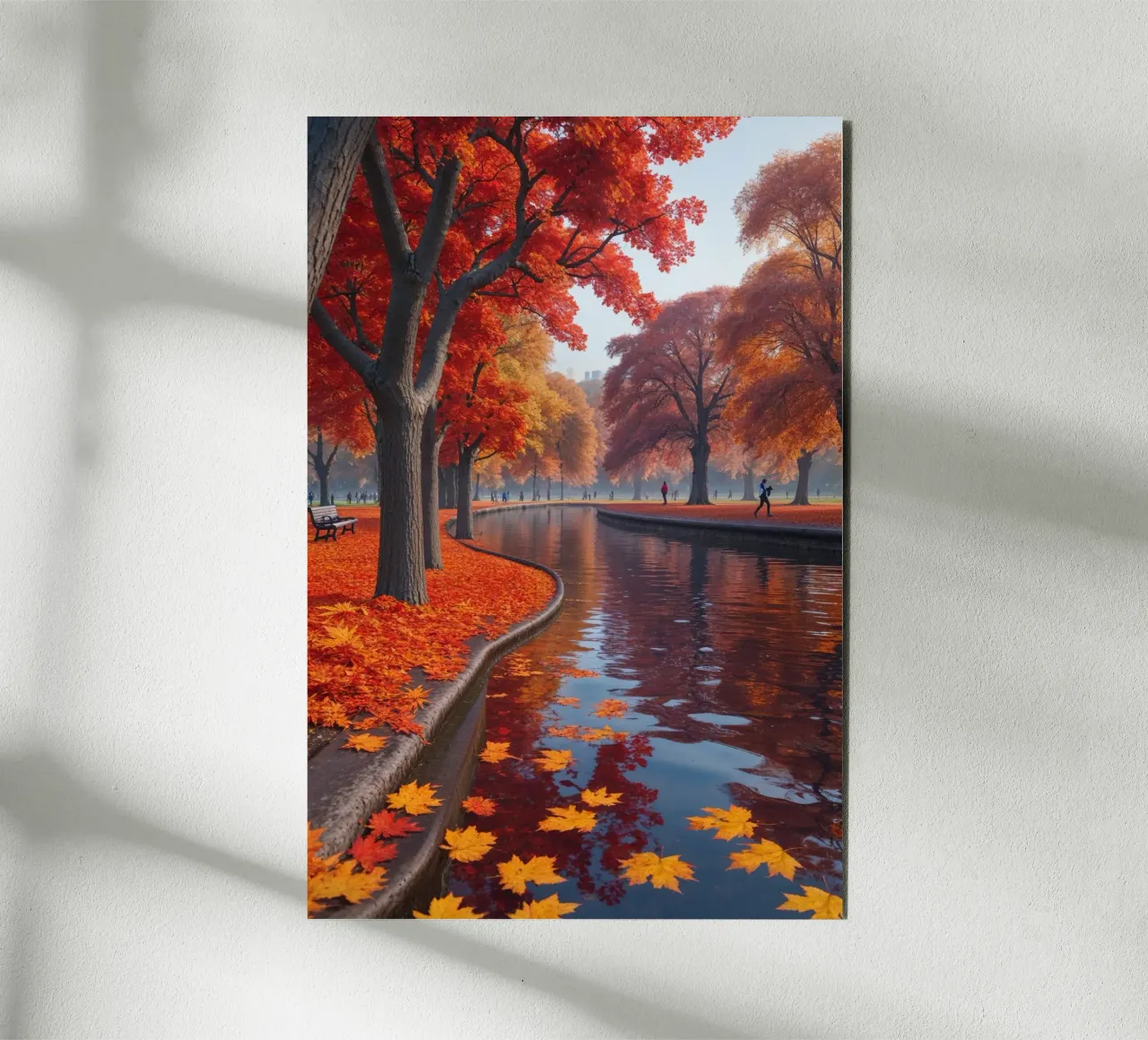 Hyde Park in full autumn bloom alluminio dibond da AlbertKlee