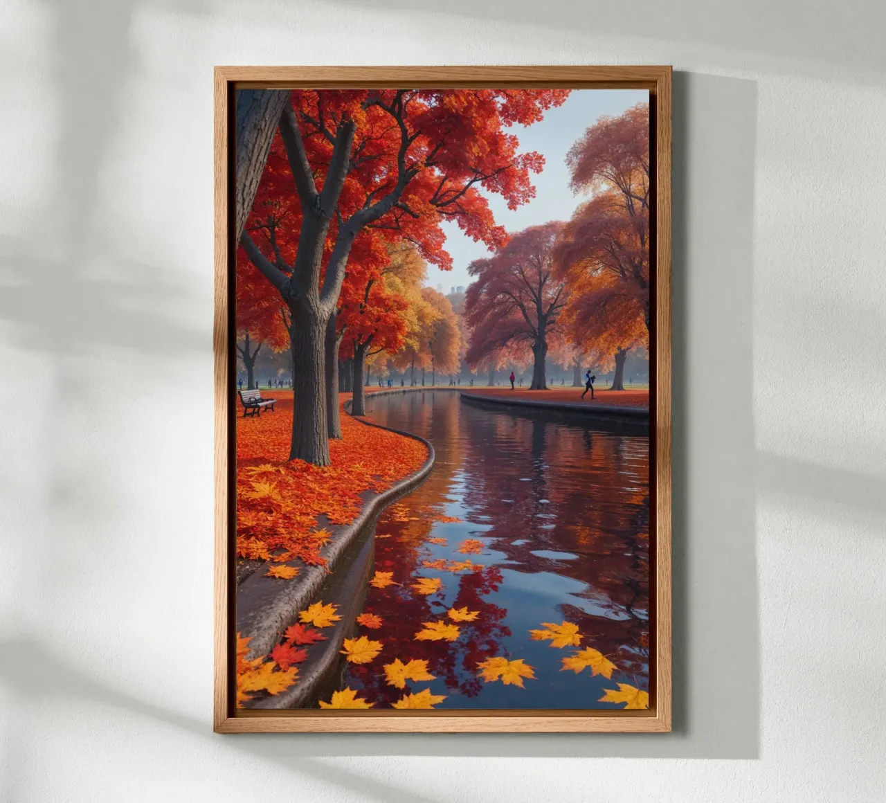 Hyde Park in full autumn bloom tela con Cornice a cassetta da AlbertKlee