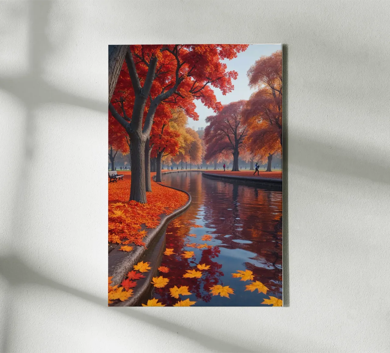 Hyde Park in full autumn bloom tela con Cornice a cassetta da AlbertKlee