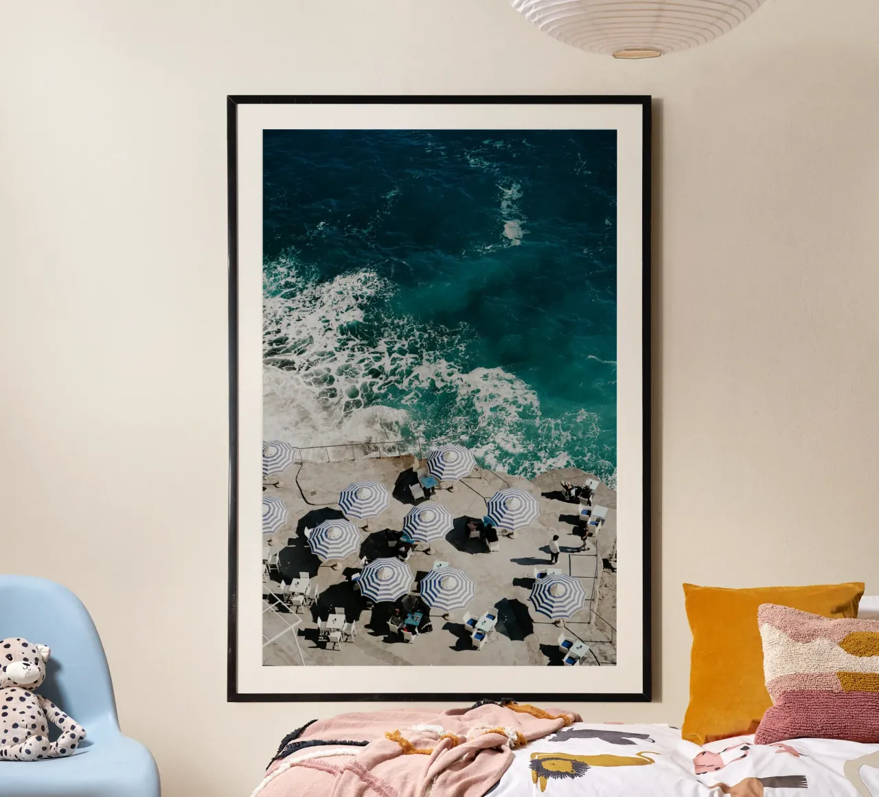 Beach Club, French Riviera, Travel Print, Europe Summer hahnemühle by TheTravelClub