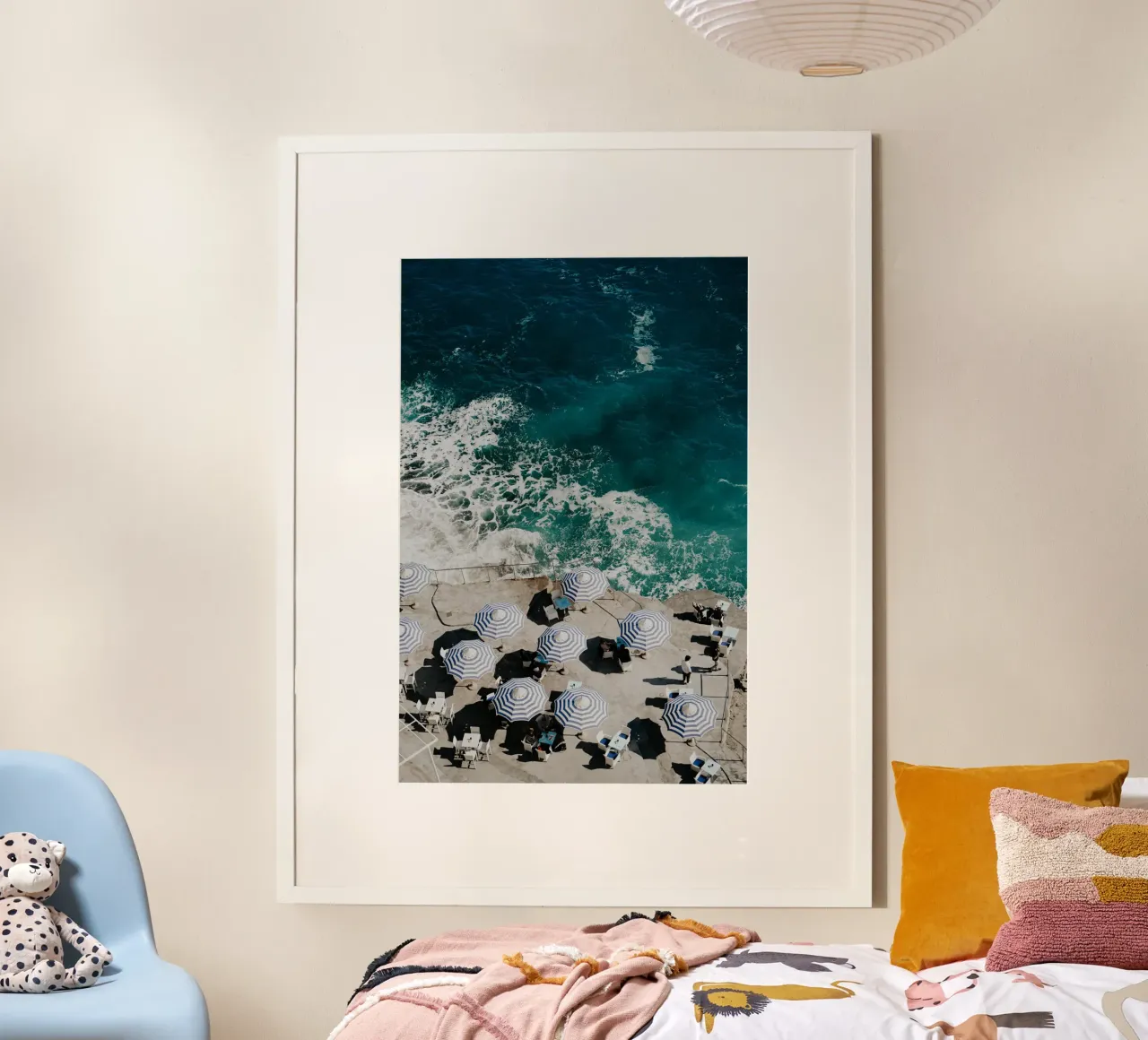 Beach Club, French Riviera, Travel Print, Europe Summer hahnemühle by TheTravelClub