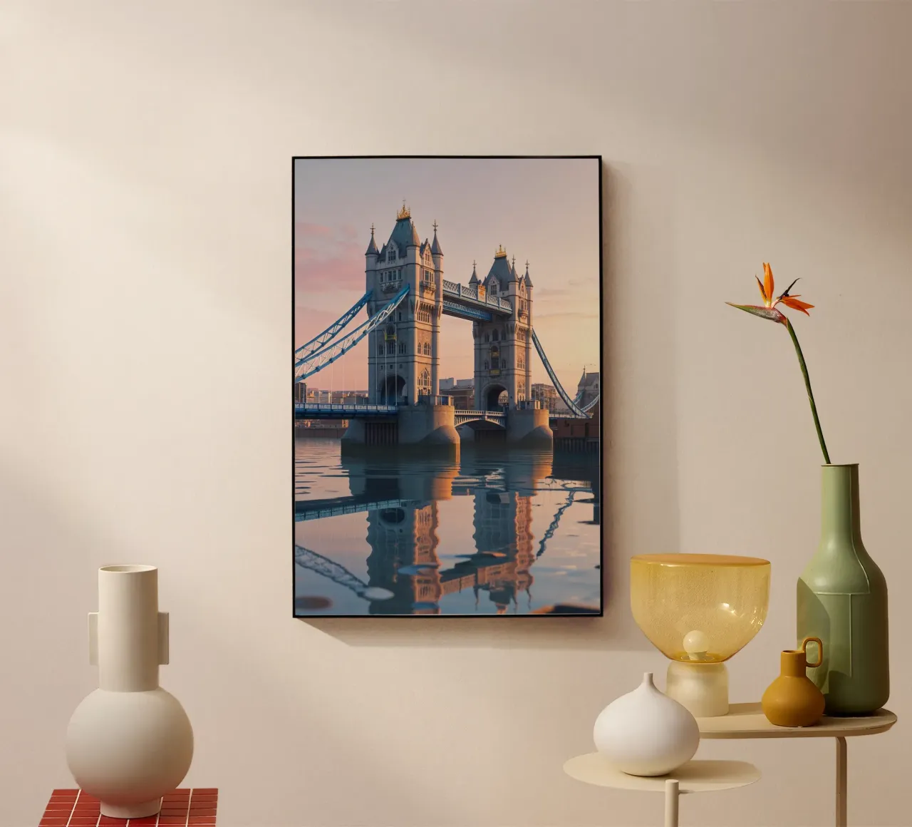 Tower Bridge Reflection at Dawn plexiglass da AlbertKlee