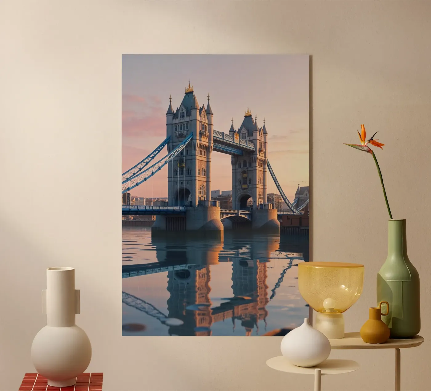 Tower Bridge Reflection at Dawn plexiglass da AlbertKlee