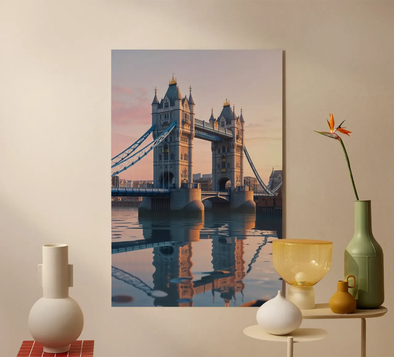 Tower Bridge Reflection at Dawn plexiglass da AlbertKlee